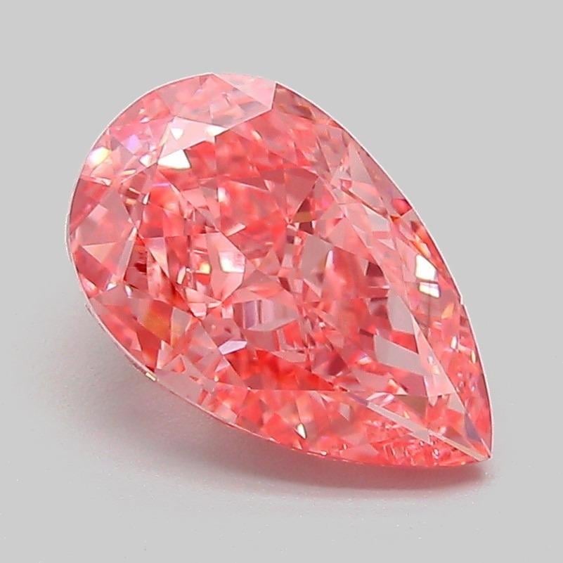2.08 Ct. Fancy Vivid Pink Pear Lab Grown Diamond