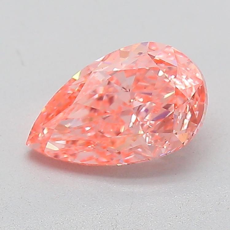 1.11 Ct. Fancy Vivid  Pink Pear Lab Grown Diamond