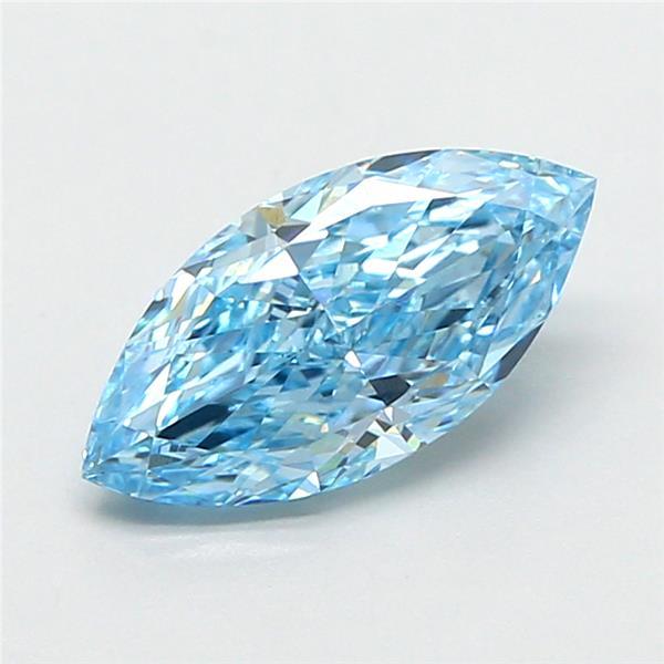 1.28 Ct. Fancy Vivid Blue Marquise Lab Grown Diamond