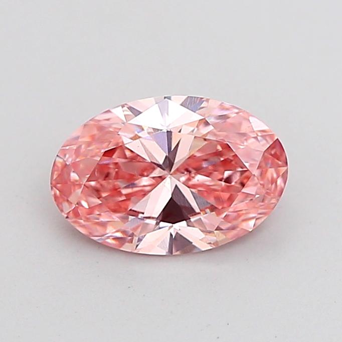 1.00 Ct. Fancy Vivid Pink Oval Lab Grown Diamond