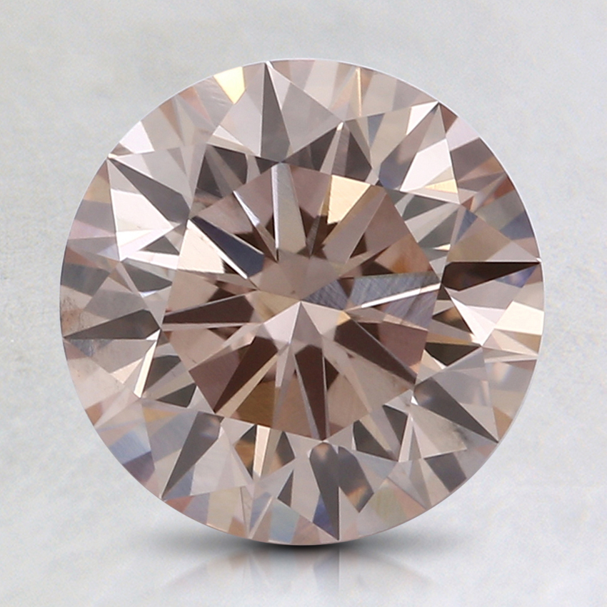 2.00 Ct. Fancy Brownish Pink Round Lab Grown Diamond