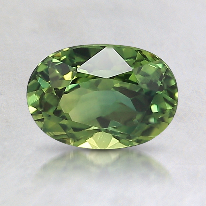 7.3x5.3mm Unheated Green Oval Australian Sapphire