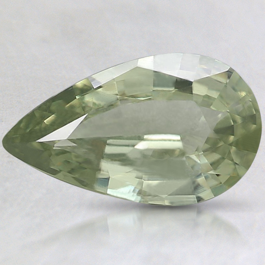 10.1x5.9mm Unheated Green Pear Sapphire
