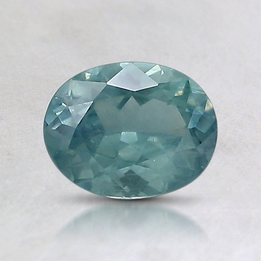 6.8x5.3mm Unheated Teal Oval Montana Sapphire
