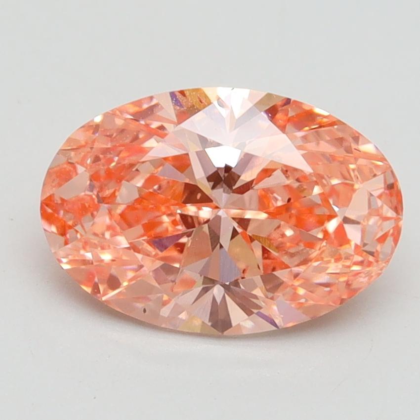 1.76 Ct. Fancy Vivid Pink Oval Lab Grown Diamond