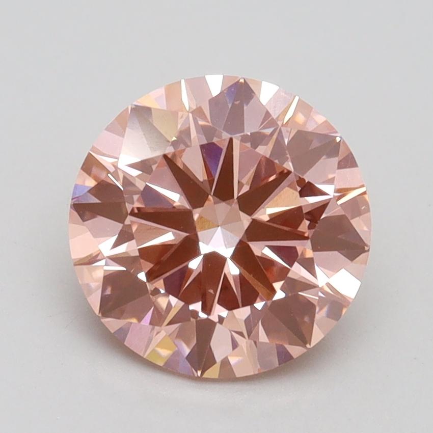 2.01 Ct. Fancy Intense Pink Round Lab Grown Diamond