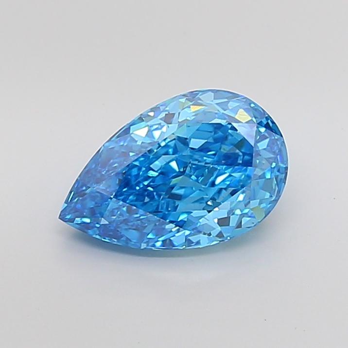 3.50 Ct. Fancy Vivid Blue Pear Lab Grown Diamond