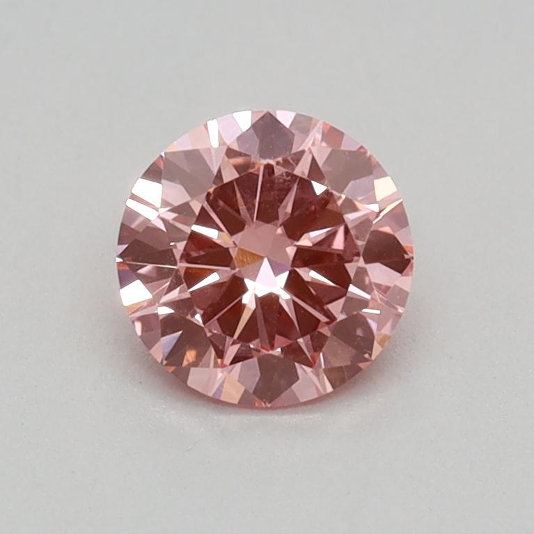 0.33 Ct. Fancy Vivid Pink Round Lab Grown Diamond