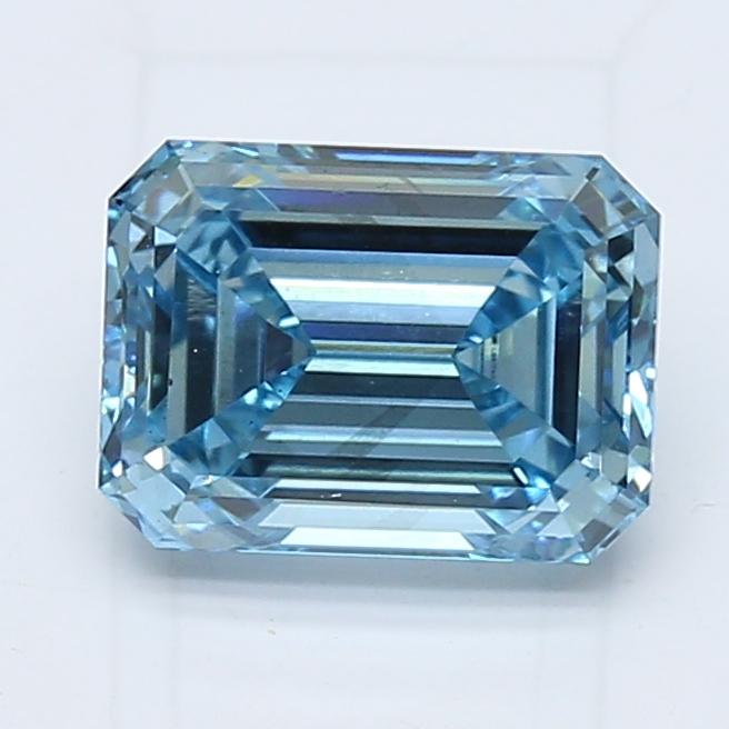 2.03 Ct. Fancy Intense Blue Emerald Lab Grown Diamond