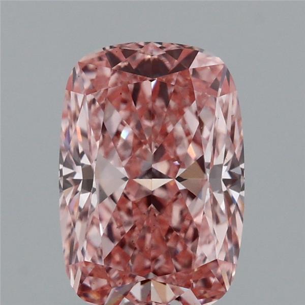 1.55 Ct. Fancy Vivid Pink Cushion Lab Grown Diamond