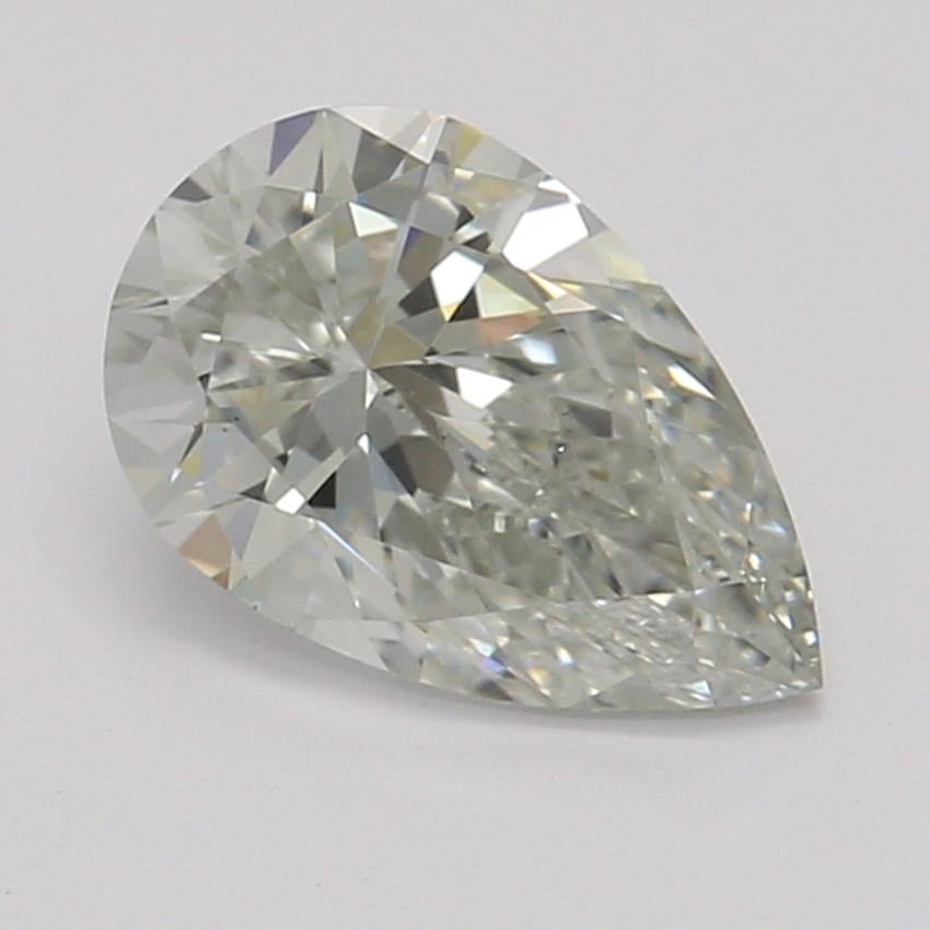 0.50 Ct. Light Green-Yellow Pear Diamond