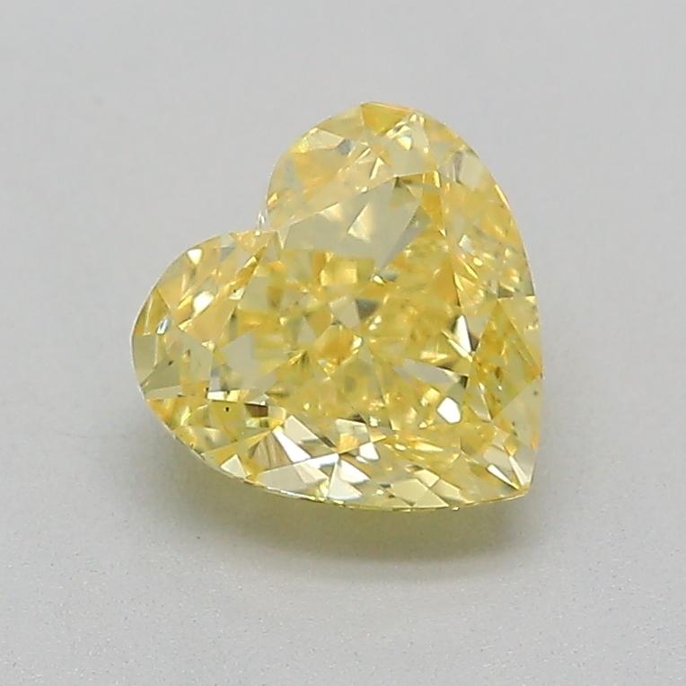 1.06 Ct. Fancy Intense  Yellow Heart Lab Grown Diamond