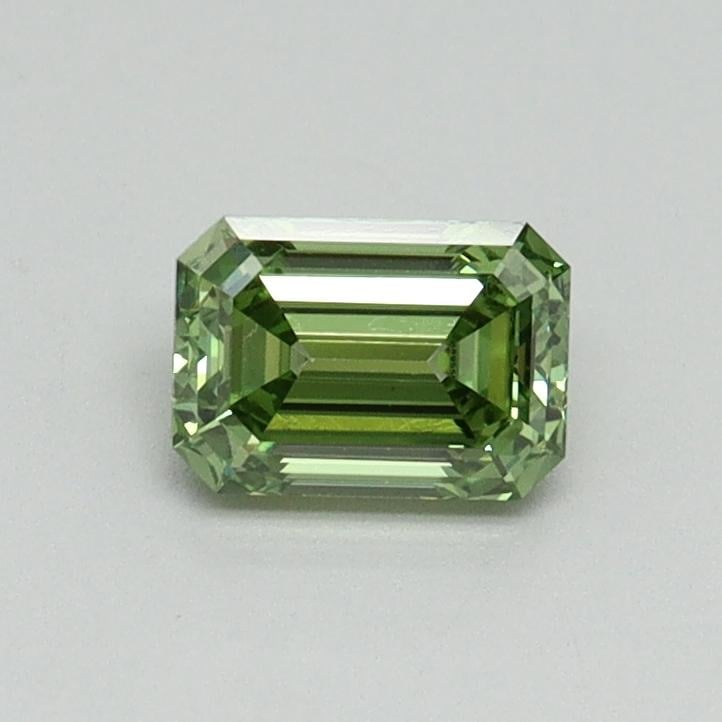 0.52 Ct. Fancy Vivid Green Emerald Lab Grown Diamond