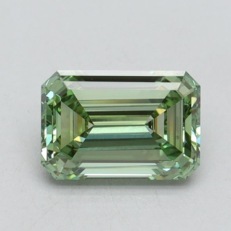 1.06 Ct. Fancy Intense Pacific Green Emerald Lab Grown Diamond