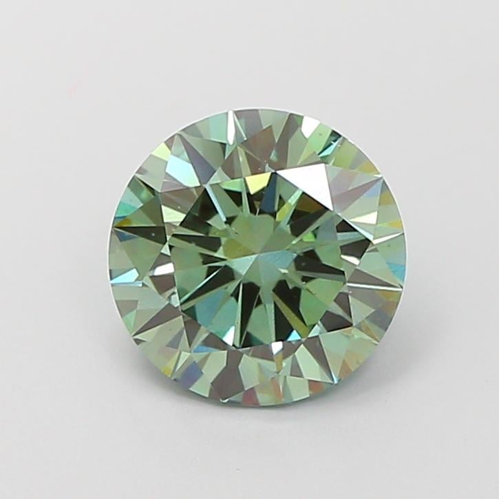 2.01 Ct. Fancy Vivid  Green Round Lab Grown Diamond