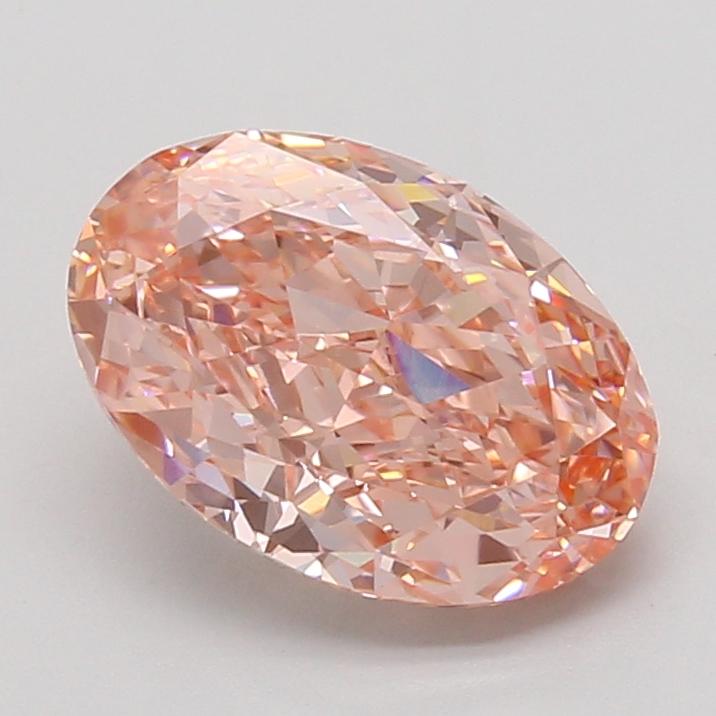 3.05 Ct. Fancy Vivid Pink Oval Lab Grown Diamond