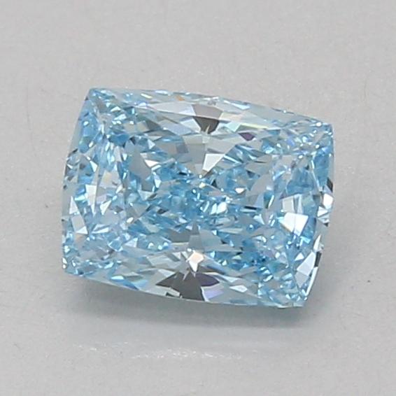 1.05 Ct. Fancy Vivid Blue Cushion Lab Grown Diamond