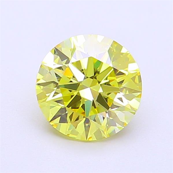 1.09 Ct. Fancy Intense Yellow Round Lab Grown Diamond