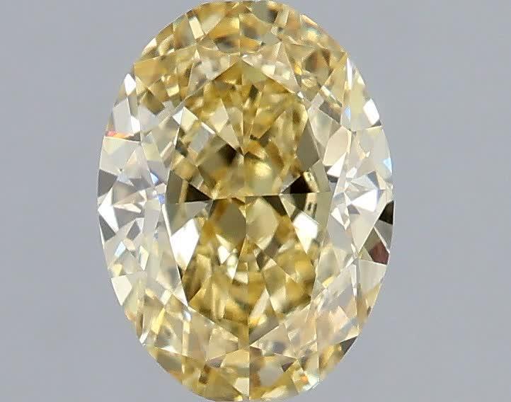 1.10 Ct. Fancy Intense Yellow Oval Lab Grown Diamond