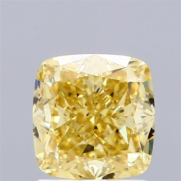 1.72 Ct. Fancy Intense  Yellow Cushion Lab Grown Diamond