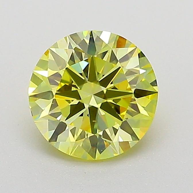1.00 Ct. Fancy Intense  Yellow Round Lab Grown Diamond