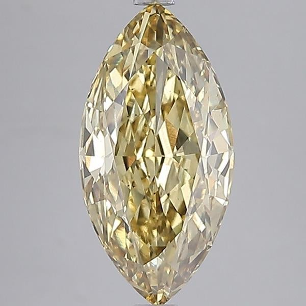 4.34 Ct. Fancy Intense Yellow Marquise Lab Grown Diamond