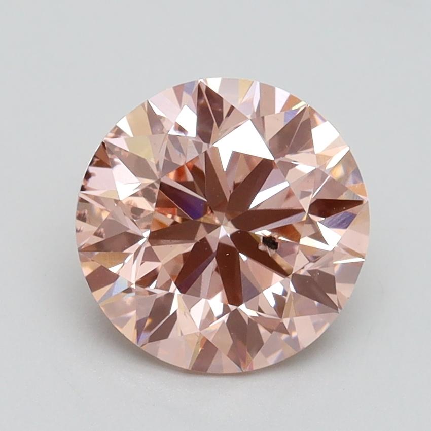 2.02 Ct. Fancy Intense Pink Round Lab Grown Diamond