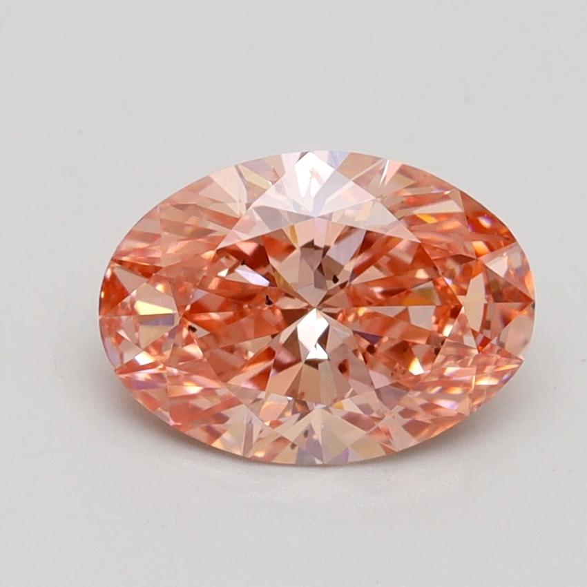 1.31 Ct. Fancy Vivid Pink Oval Lab Grown Diamond