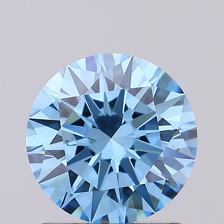 1.25 Ct. Fancy Vivid Blue Round Lab Grown Diamond