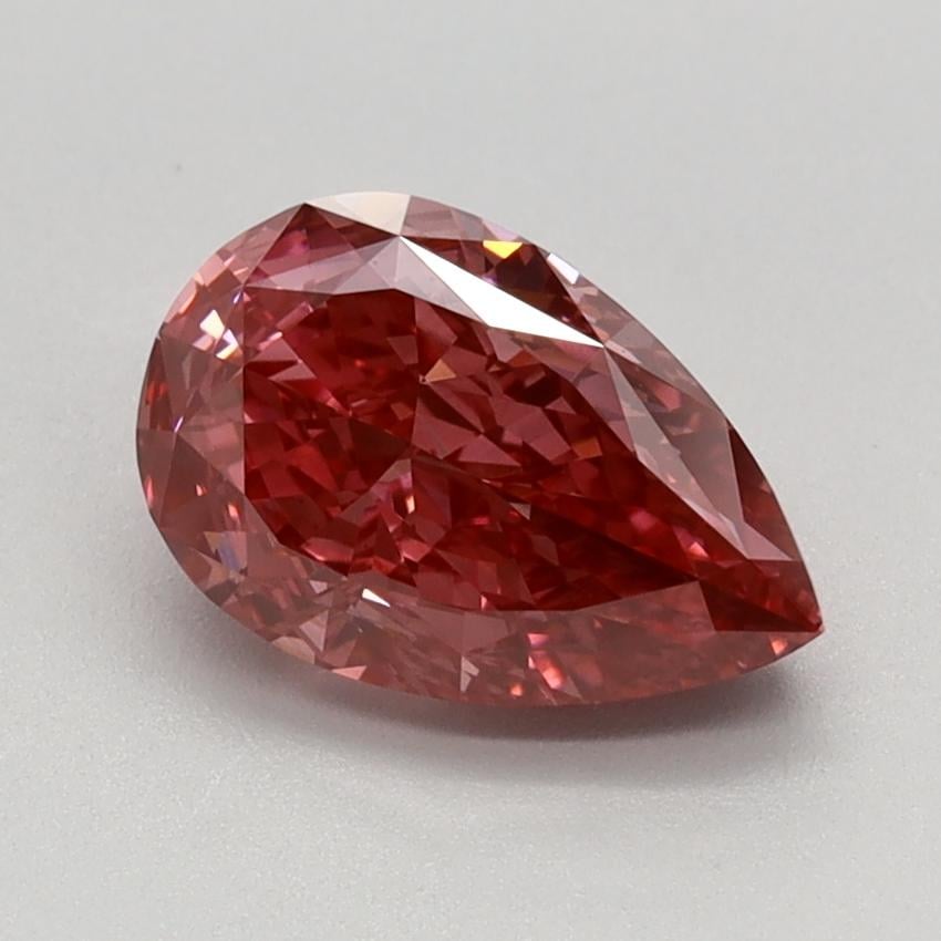 1.43 Ct. Fancy Vivid Brownish Pink Pear Lab Grown Diamond