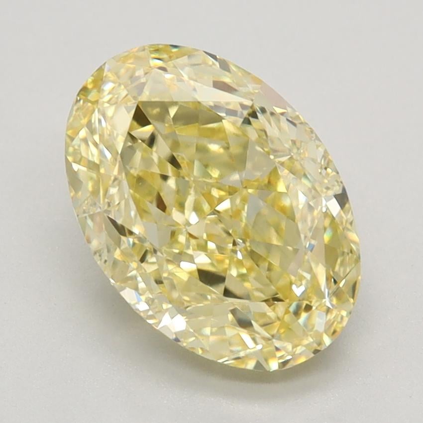 2.37 Ct. Fancy Intense Yellow Oval Lab Grown Diamond