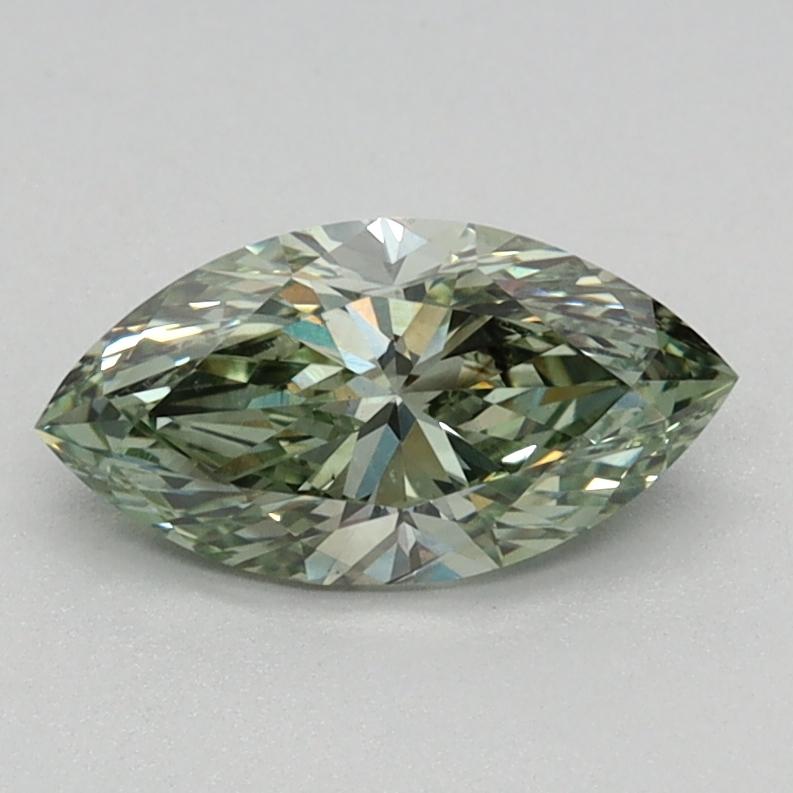 0.66 Ct. Fancy Intense Green Marquise Lab Grown Diamond