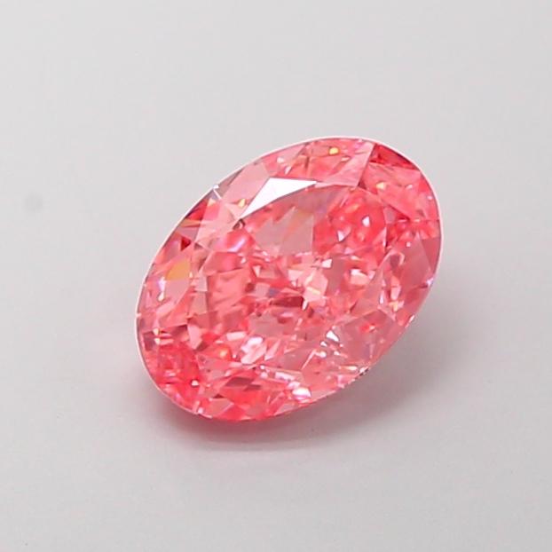 2.16 Ct. Fancy Vivid Pink Oval Lab Grown Diamond