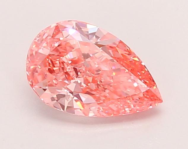 0.75 Ct. Fancy Vivid Yellow Pear Lab Grown Diamond