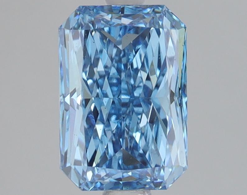 1.57 Ct. Fancy Vivid Blue Radiant Lab Grown Diamond
