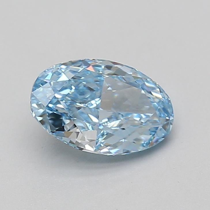 1.46 Ct. Fancy Vivid Blue Oval Lab Grown Diamond