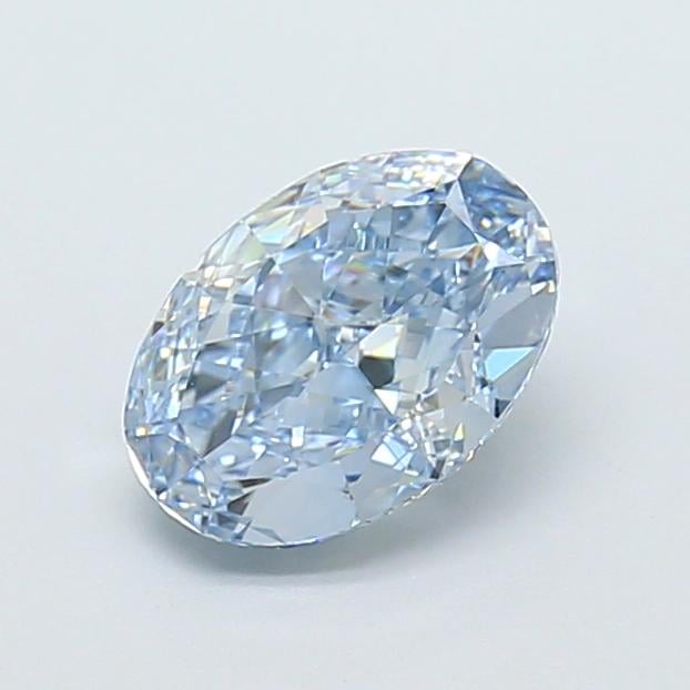 1.35 Ct. Fancy Intense Blue Oval Lab Grown Diamond