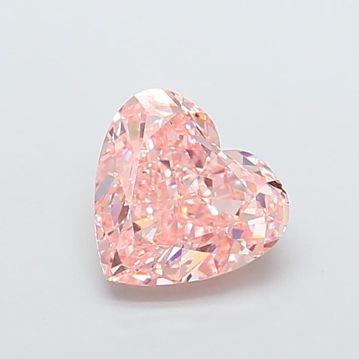 5.05 Ct. Fancy Intense Pink Heart Lab Grown Diamond