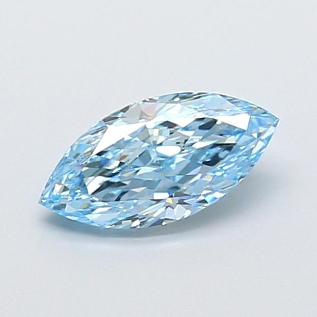 1.07 Ct. Fancy Vivid Blue Marquise Lab Grown Diamond