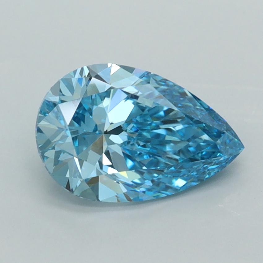 1.52 Ct. Fancy Vivid  Blue Pear Lab Grown Diamond