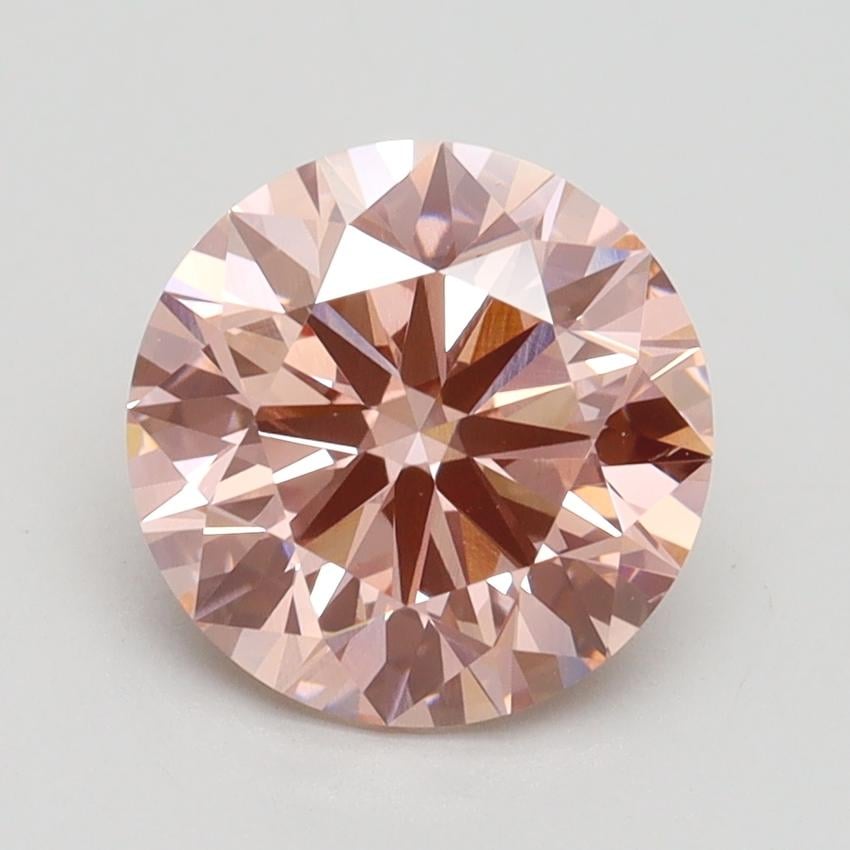 2.19 Ct. Fancy Intense Pink Round Lab Grown Diamond