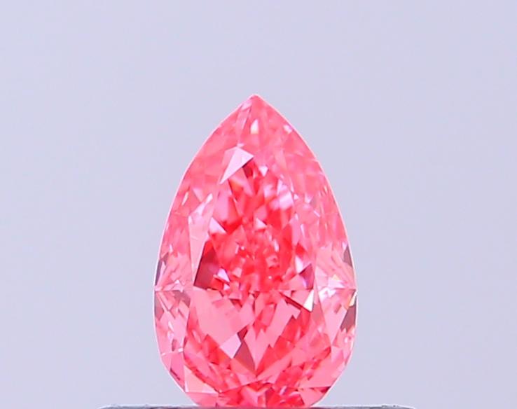 0.35 Ct. Fancy Vivid Pink Pear Lab Grown Diamond