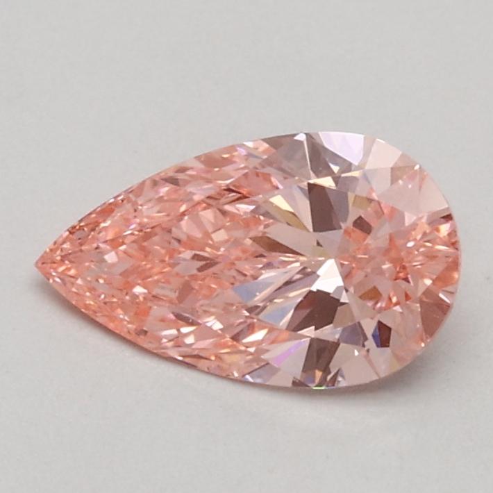 0.52 Ct. Fancy Intense Pink Pear Lab Grown Diamond