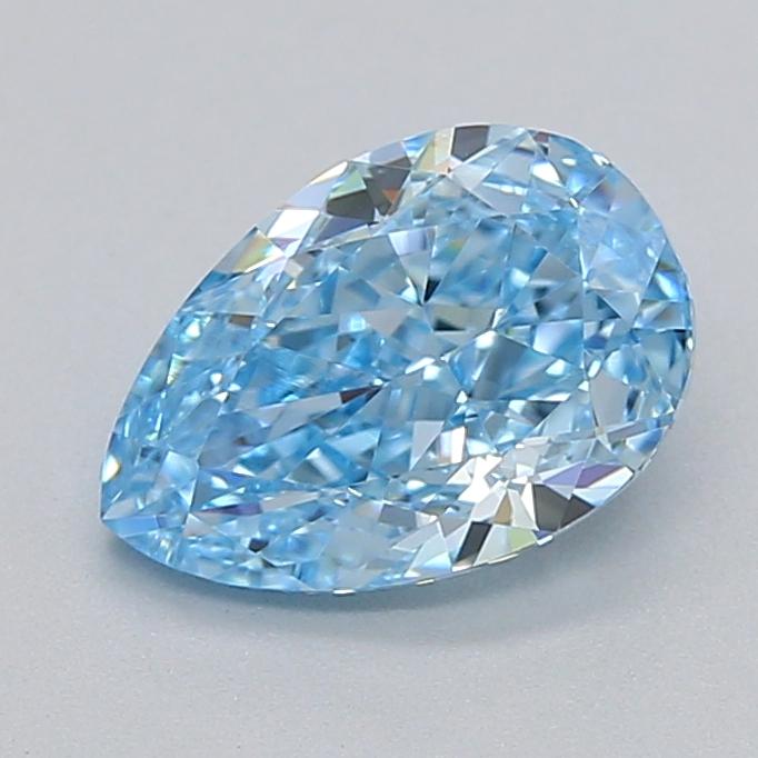 1.01 Ct. Fancy Vivid  Blue Pear Lab Grown Diamond
