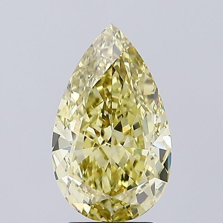 3.55 Ct. Fancy Intense  Yellow Pear Lab Grown Diamond
