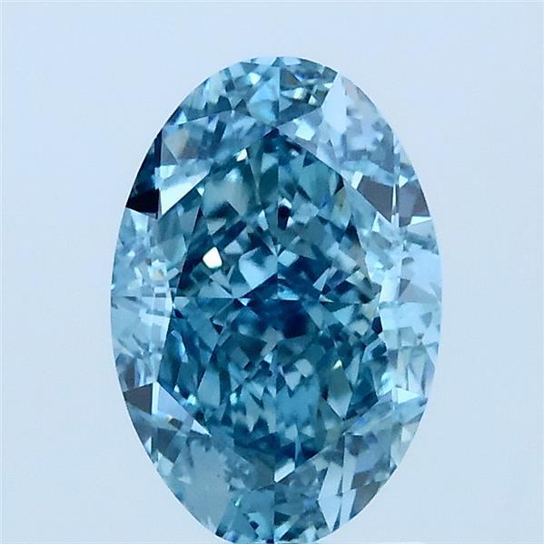 1.51 Ct. Fancy Vivid Blue Oval Lab Grown Diamond