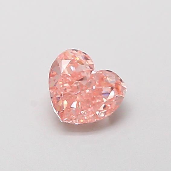 0.44 Ct. Fancy Intense Pink Heart Lab Grown Diamond