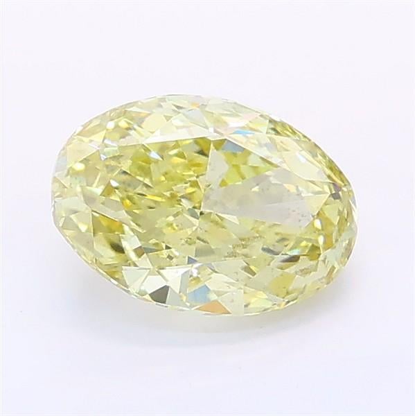 1.02 Ct. Fancy Light Yellow Oval Lab Grown Diamond