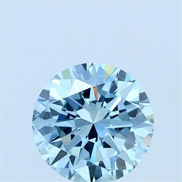 0.70 Ct. Fancy Vivid Blue Round Lab Grown Diamond