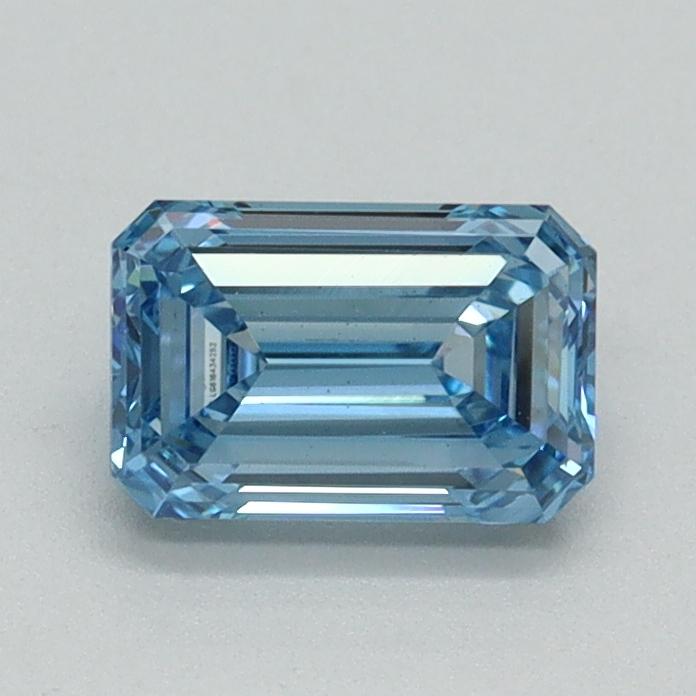 0.83 Ct. Fancy Intense Blue Emerald Lab Grown Diamond